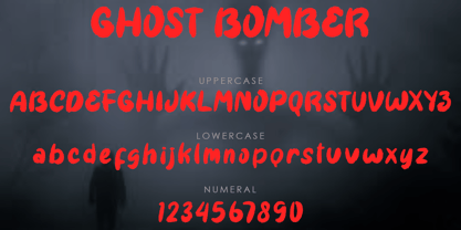 Ghost Bomber Font Poster 7