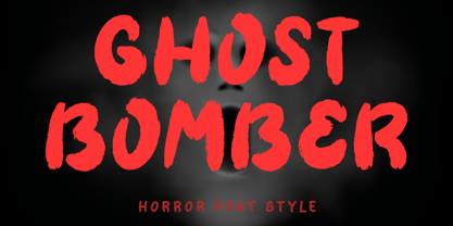 Ghost Bomber Font Poster 1