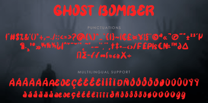 Ghost Bomber Font Poster 8