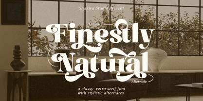 Finestly Natural Font Poster 1