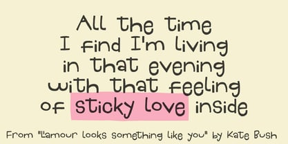 Sticky Love Font Poster 3