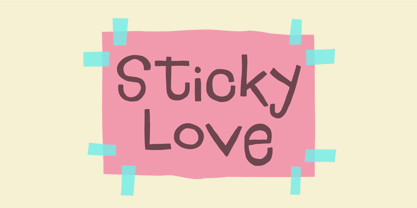 Sticky Love Fuente Póster 1