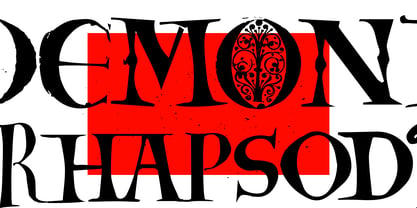 Demonic Rhapsody Font Poster 3