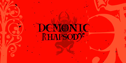Demonic Rhapsody Font Poster 2