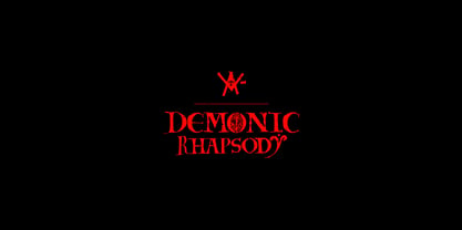 Demonic Rhapsody Font Poster 1
