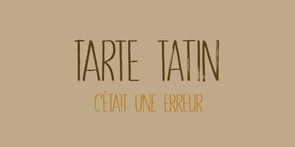 Tarte Tatin Font Poster 1