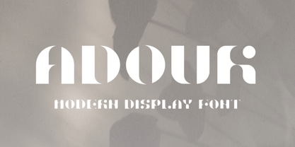 Adour Display Font Poster 1