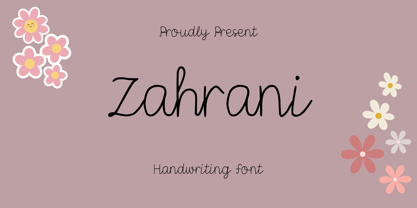 Zahrani Font Poster 1