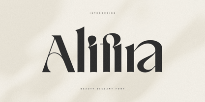 Alifira Style Font Poster 1