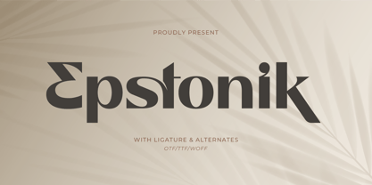 Epstonik Font Poster 1