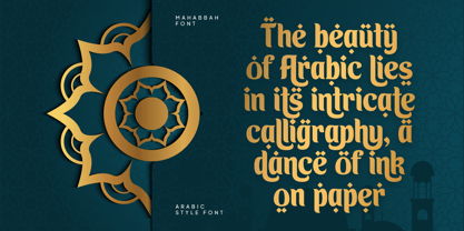 Mahabbah Font Poster 11