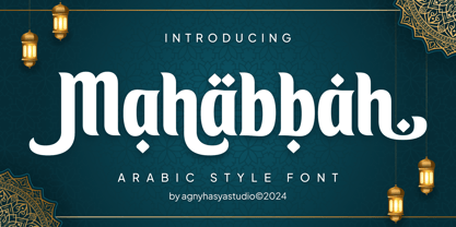 Mahabbah Font Poster 1