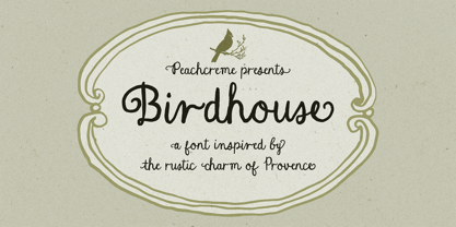 Birdhouse Font Poster 1