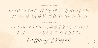 Indah Signature Font Poster 11