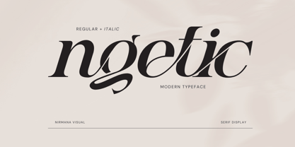 Ngetic Modern Font Poster 1