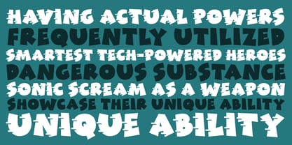 Fictional Powers Font Poster 5