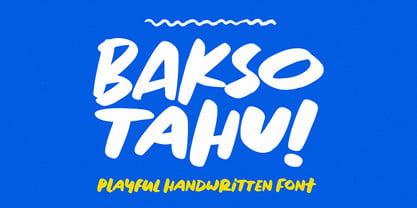 Bakso Tahu Font Poster 1