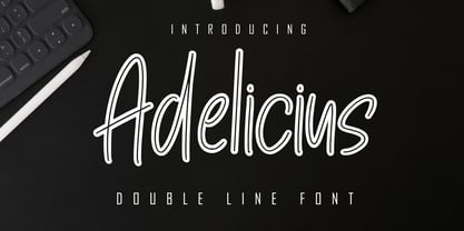 Adelicius Font Poster 1