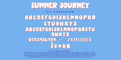 Summer Journey Font Poster 7