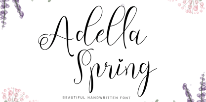 Adella Spring Font Poster 1