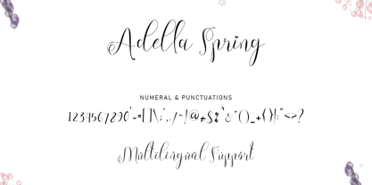 Adella Spring Font Poster 6