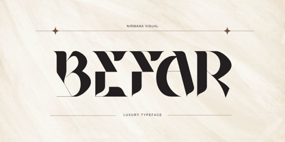 Befar Luxury Font Poster 1