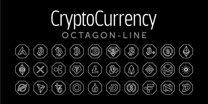 Cryptocurrency Font Poster 10