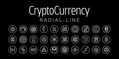 Cryptocurrency Font Poster 8