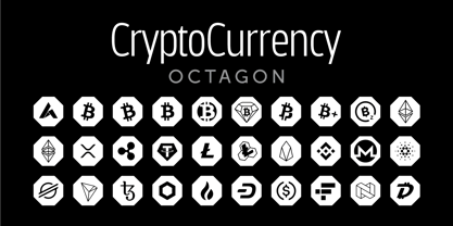 Cryptocurrency Font Poster 9