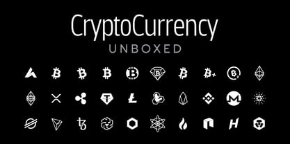 Cryptocurrency Font Poster 3