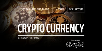 Cryptocurrency Font Poster 1