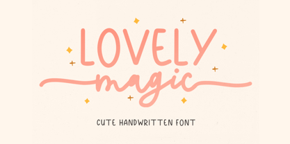 Lovely Magic Font Poster 1