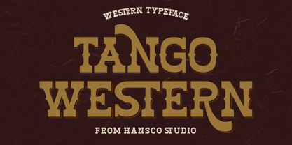 Tango Western Font Poster 1