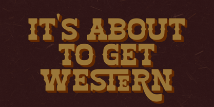 Tango Western Font Poster 2