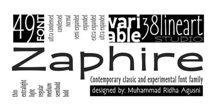 Zaphire Font Poster 1