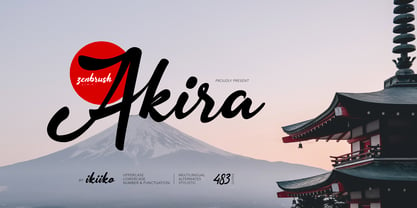 Akira Font Poster 1