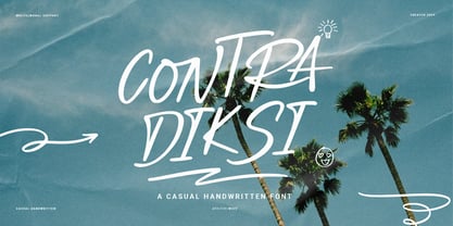 Contra Diksi Font Poster 1