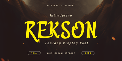 Rekson Font Poster 1