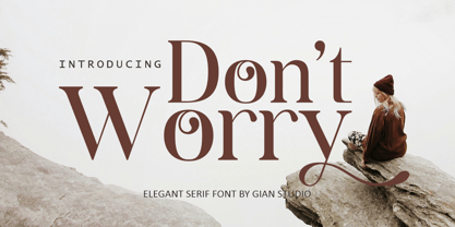 Dont Worry Font Poster 1