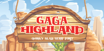 Gaga Highland Font Poster 1