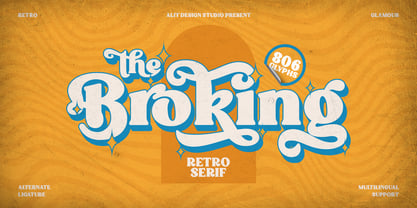 Broking Font Poster 1