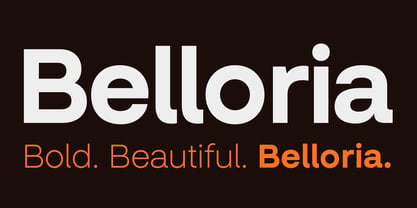 Belloria Font Poster 1