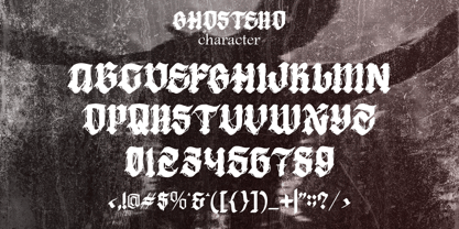 Ghostero Font Poster 12