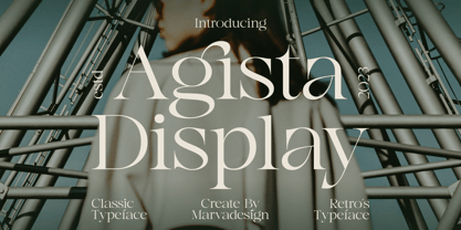 Agista Display Font Poster 1