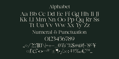 Agista Display Font Poster 4