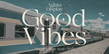 Agista Display Font Poster 2