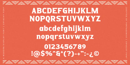 Cryachy Font Poster 9