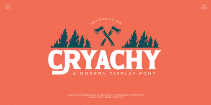 Cryachy Font Poster 1
