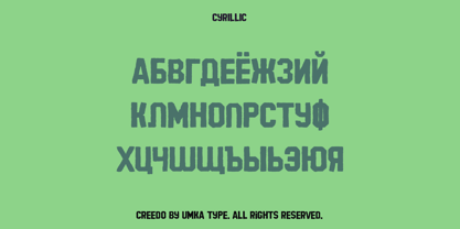 Creedo Font Poster 4