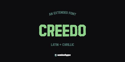 Creedo Font Poster 1